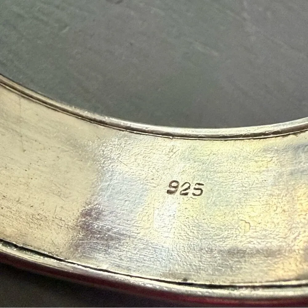 Mantra  Sterling Silver Cuff Bracelet
